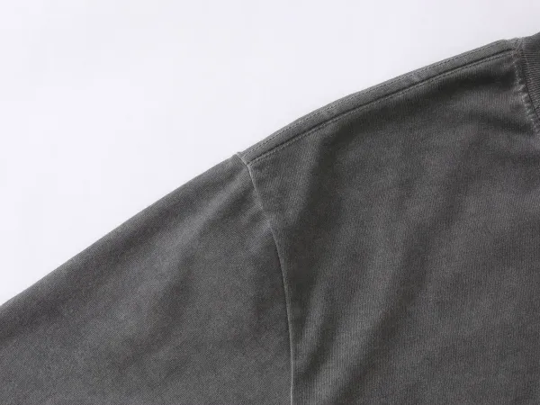 Design Graphic Print Washed Gray T-Shirt - 13