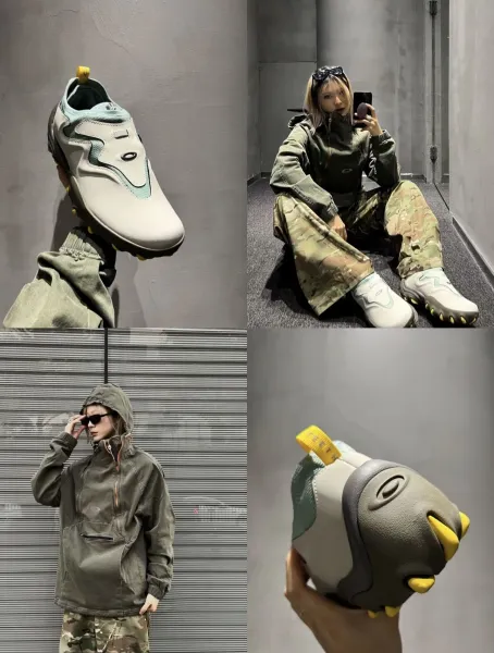 Design Anorak Hooded Windbreaker Army Green Outerwear - 13