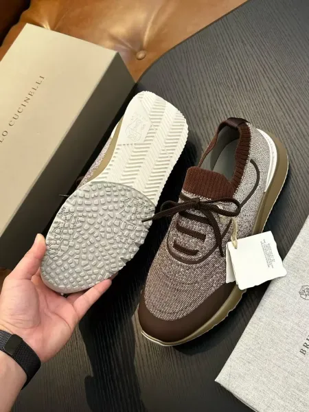 Design Brunello Cucinelli Chunky Sneaker Black Gold Sneakers Chunky Sneakers - 17