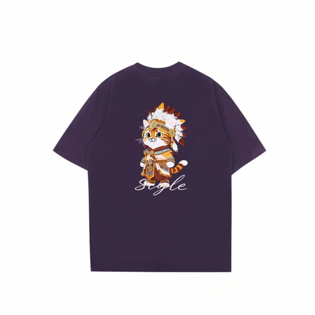 Design Cat Chief T-Shirt White - 4