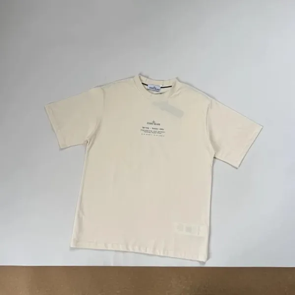 Stone Island Compass Logo Print Black T-Shirt - 12