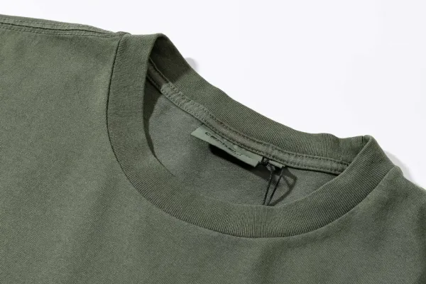 Carhartt Work In Progress Logo Print Oversized T-Shirt Army Green - 7
