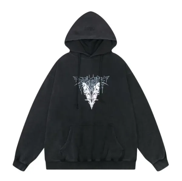 Art That Kills Triad Skull Hoodie Black - 1