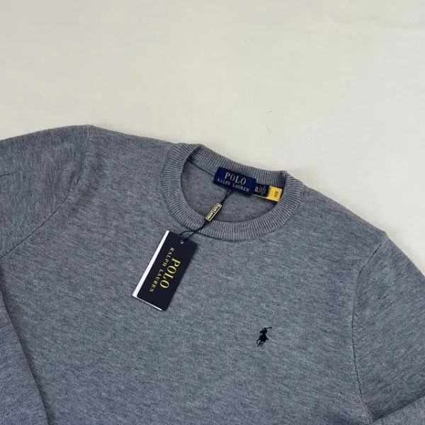 Polo Ralph Lauren Classic Crewneck Sweater Navy Blue - 9