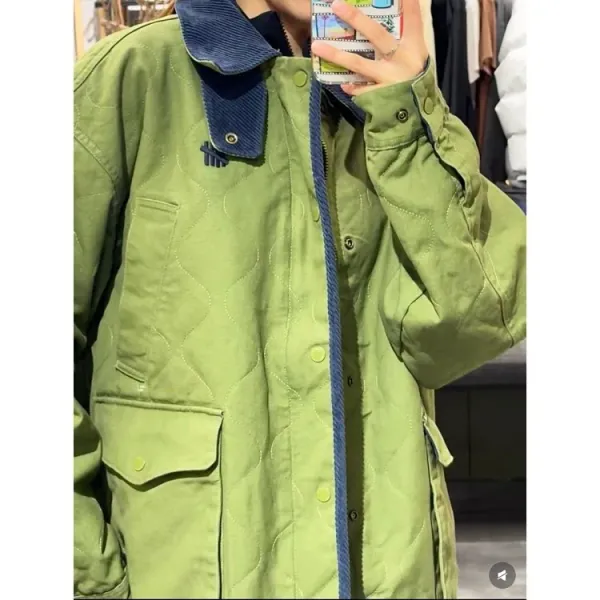 C.P. Company Quilted Field Jacket Olive Green / Yellow / Gray Outerwear - 6