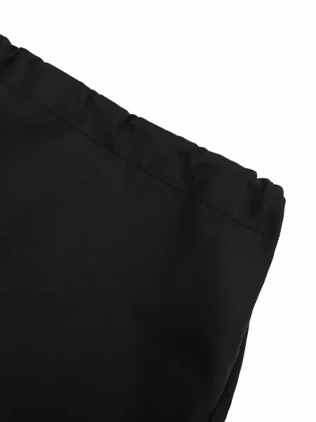 Prada Re-Nylon Drawstring Skirt Black - 6