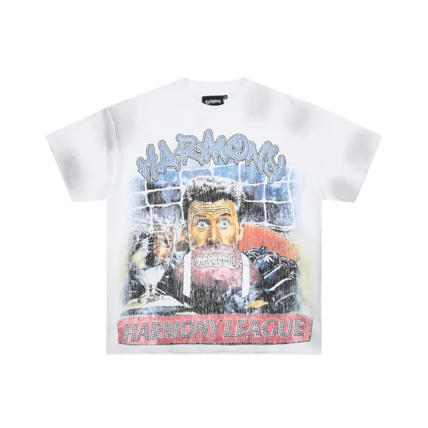Design Harmony Harmony League Graphic Print White T-Shirt T-Shirts - 1