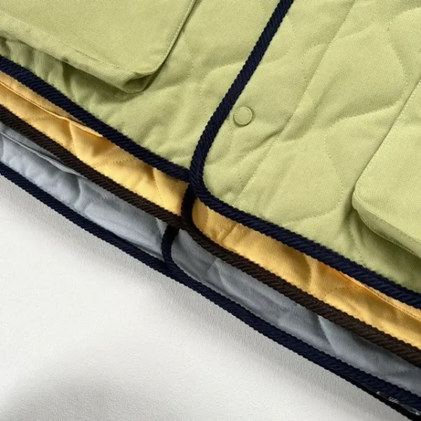 C.P. Company Quilted Field Jacket Olive Green / Yellow / Gray Outerwear - 34