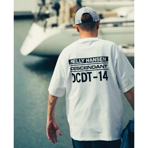 Design Helly Hansen x Descendant White T-Shirt T-Shirts - 6