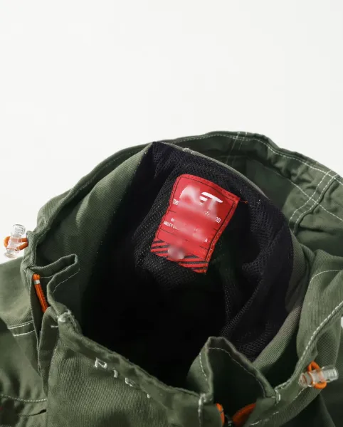 Design Anorak Hooded Windbreaker Army Green Outerwear - 11