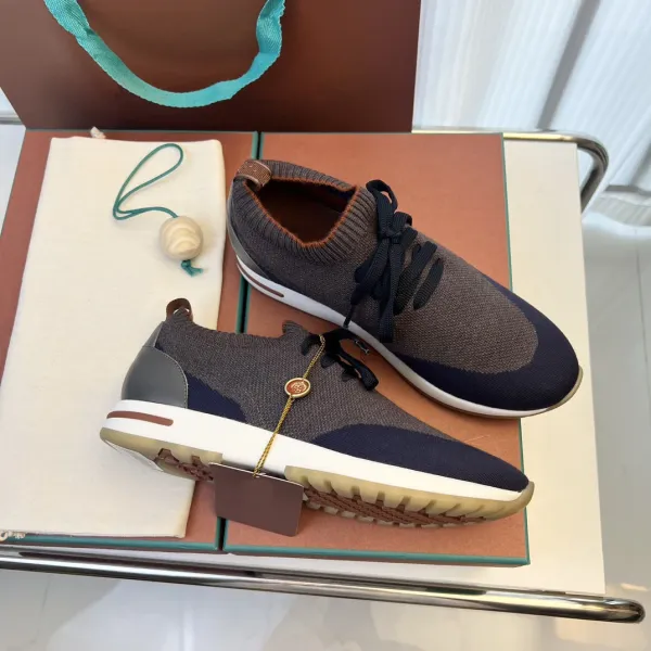 Hogan Interactive Knit Sneakers Gray Navy - 1
