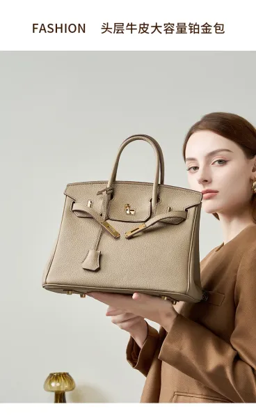 Hermès Birkin Bag Gris Perle Togo Leather Handbag - 3
