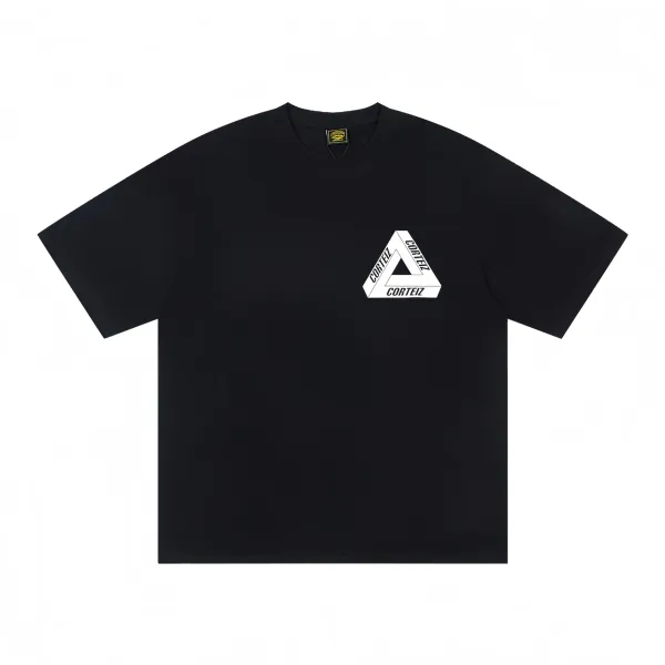 Corteiz Penrose Triangle Black T-Shirt - 1