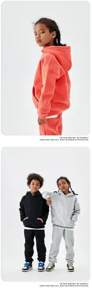 Essentials Oversized Hoodie and Sweatpants Set Yellow Kids - 18