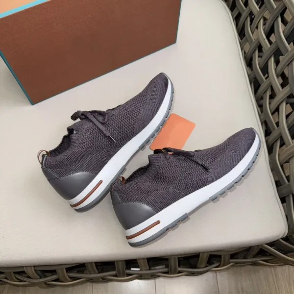 Hogan Interactive Knit Sneakers Charcoal Gray Sneakers - 1