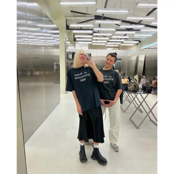 Acne Studios Stockholm 1996 Graphic T-Shirt Black and Gray - 10