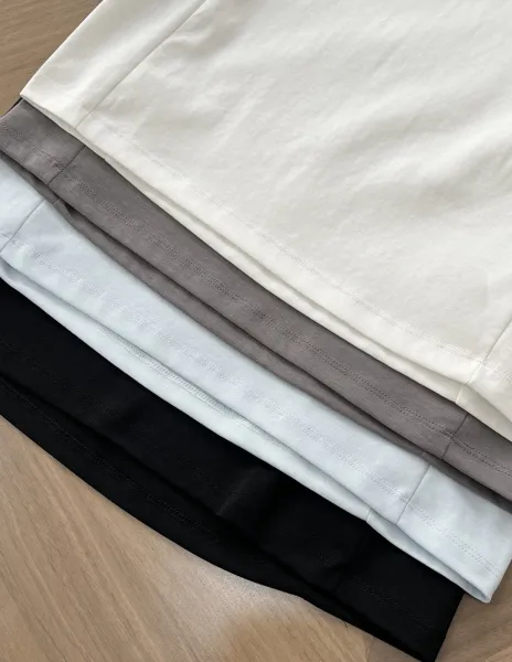 Design Minimalist Mountain Print T-Shirt White - 6