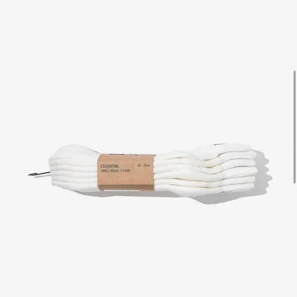 New Era Essential Ankle Socks White - 8