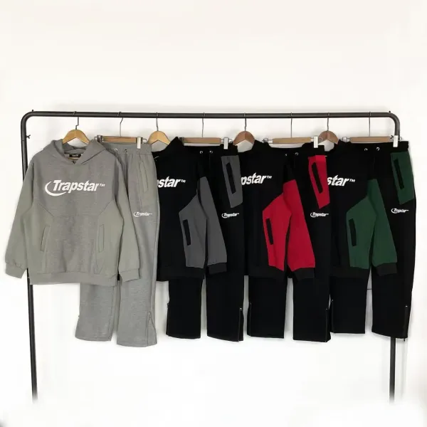 Design Track Jacket Black with Red Arrow Motif Outerwear - 17