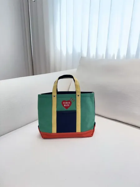 Human Made Colorblock Tote Bag Multicolor Handbag - 27