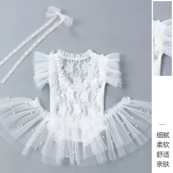 Design Lace Tutu Set White Dress - 4