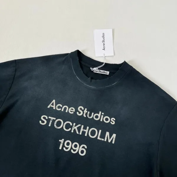 Acne Studios Stockholm 1996 Graphic T-Shirt Black and Gray - 24