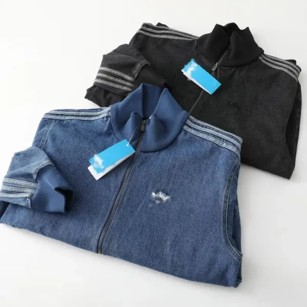 Adidas Originals Track Jacket Denim Blue Jacket - 4