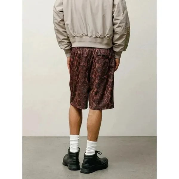 Stussy Snake Print Shorts Black Multicolor - 8