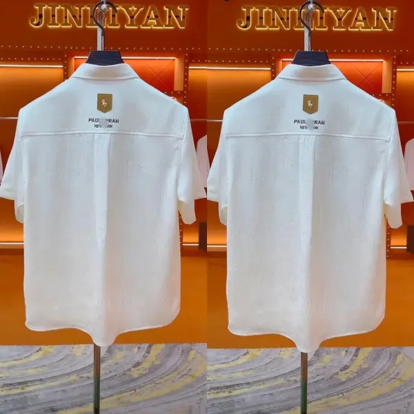 Design Paul Prah New York Textured White Shirt - 7