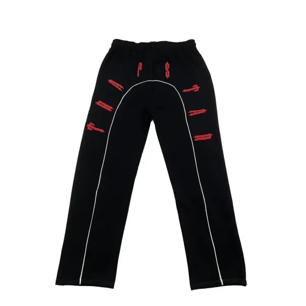 Design Track Jacket Black with Red Arrow Motif Outerwear - 16