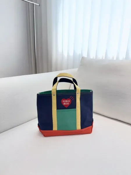 Human Made Colorblock Tote Bag Multicolor Handbag - 28