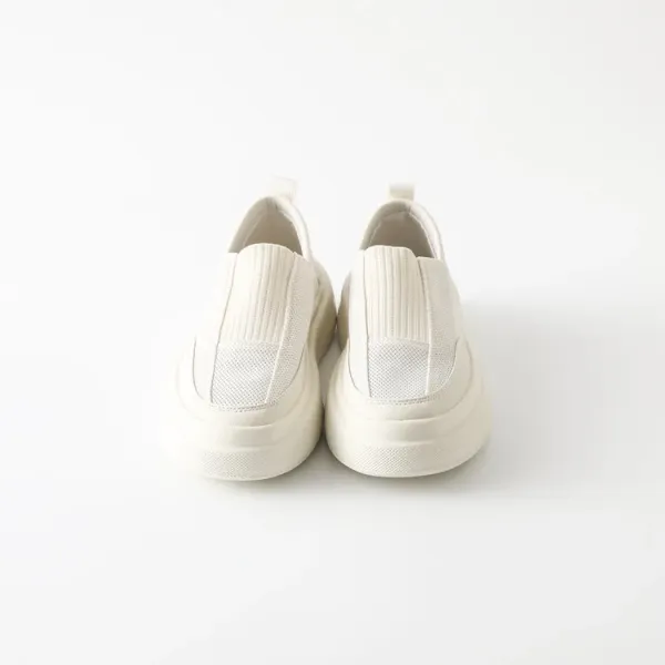 Design Slip-On Platform Sneakers Beige - 5