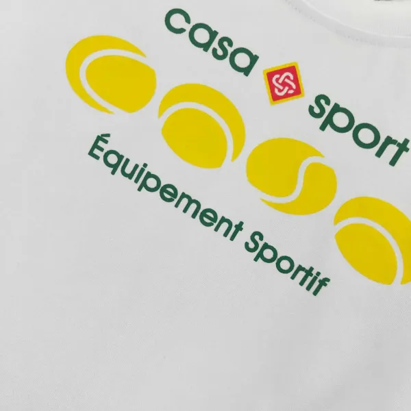 Casablanca x Casa Sport Tennis Cropped Tee and Geometric Print Leggings Set - 8