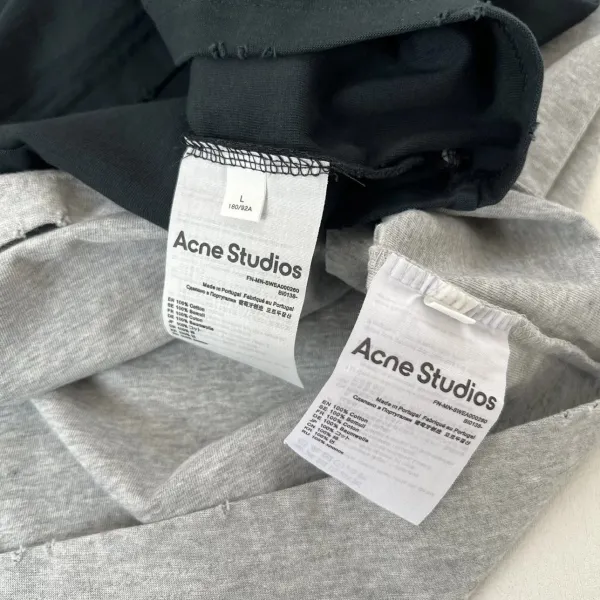 Acne Studios Stockholm 1996 Graphic T-Shirt Black and Gray - 32
