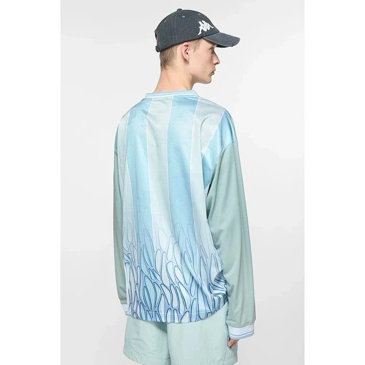 Acne Studios Gradient Print Long-Sleeve Top Light Blue - 7