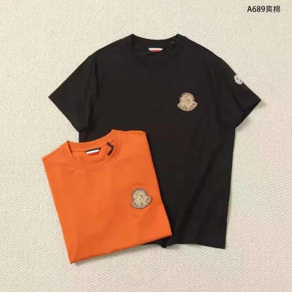 Moncler Logo Patch Black T-Shirt - 3