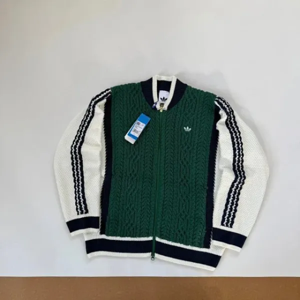 Adidas Originals Knit Cardigan Brown Multicolor Cardigan Outerwear.cardigan - 16