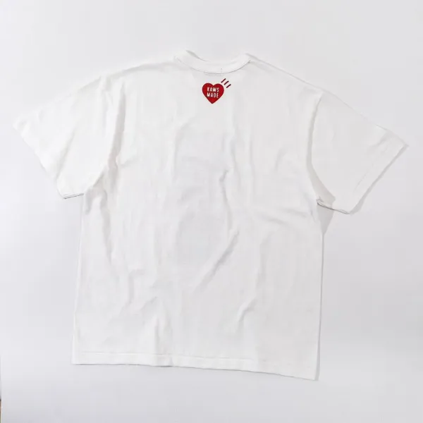 Human Made x KAWS Heart T-Shirt White - 11