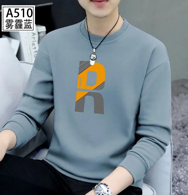 Design Graphic Print Gray Crewneck Sweatshirt Sweater - 12