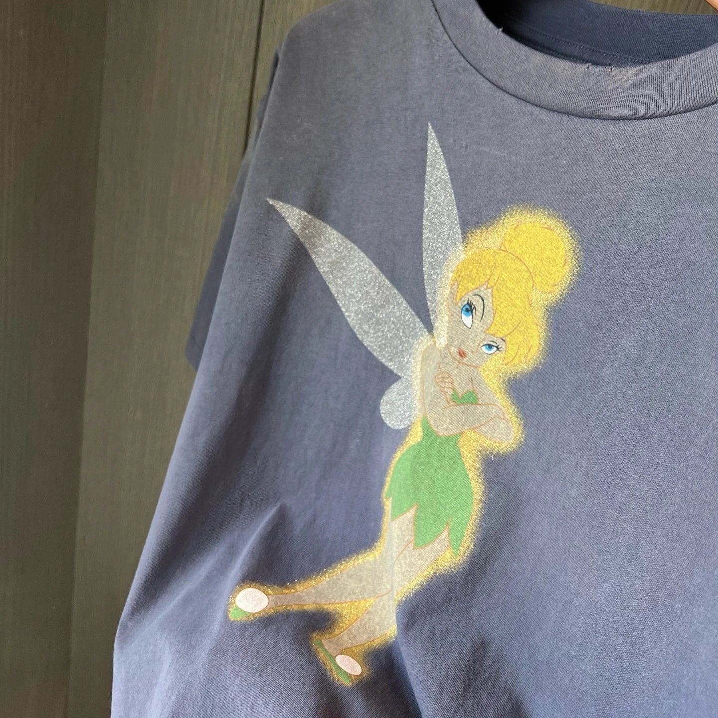 Disney Tinker Bell Blue Oversized Graphic Tee
