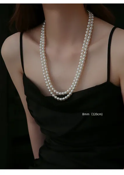 Design Pearl Strand Necklace White Jewelry - 31