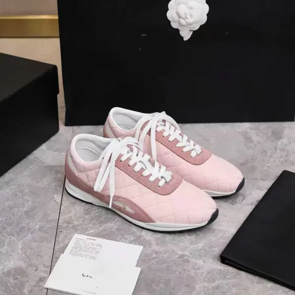Chanel Tennis Classic Quilted Beige and Tan Sneakers - 4