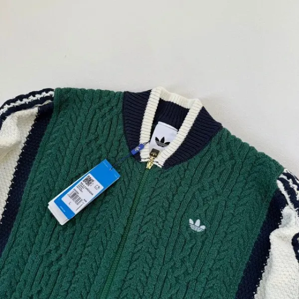 Adidas Originals Knit Cardigan Brown Multicolor Cardigan Outerwear.cardigan - 17