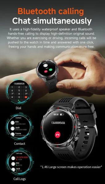 Design Smartwatch Pro Black Orange Sports Watch - 12