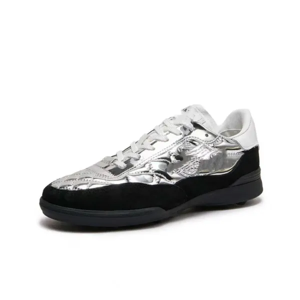 Versace Chain Reaction Gold Quilted Sneakers - 8