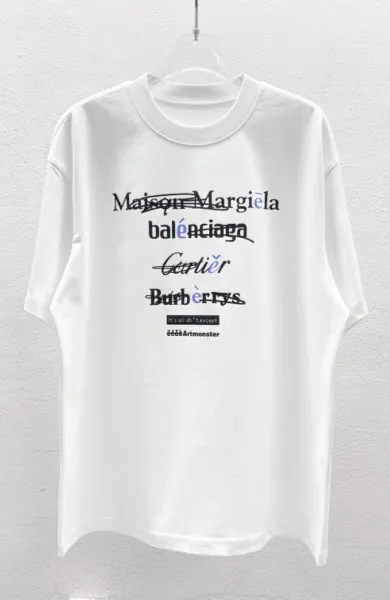 Design Artmonster x Luxury Brand Parody Graphic T-Shirt White T-Shirts - 1