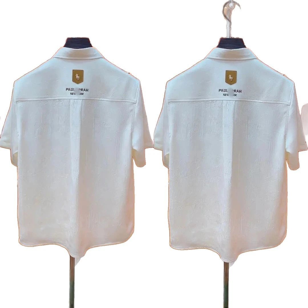 Polo Ralph Lauren White Textured Short Sleeve Shirt