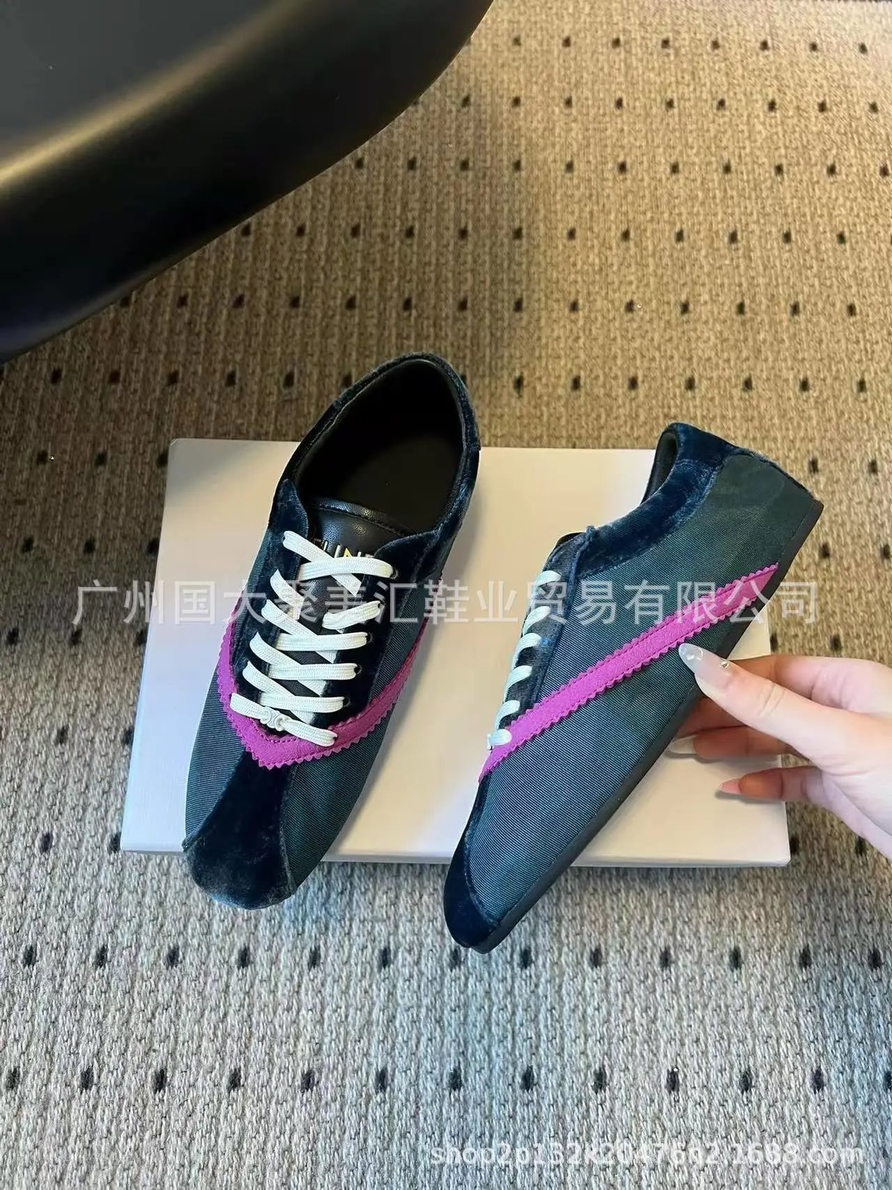 Celine Triomphe Sneakers Black and White Canvas Sneakers - 7