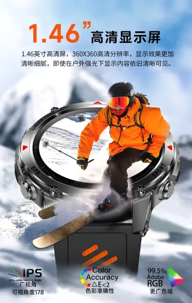 Design Smartwatch Pro Black Orange Sports Watch - 23