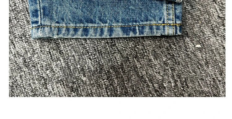 Design High-Waisted Distressed Button-Fly Jeans Blue - 32